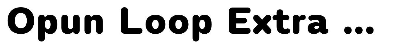 Opun Loop Extra Bold